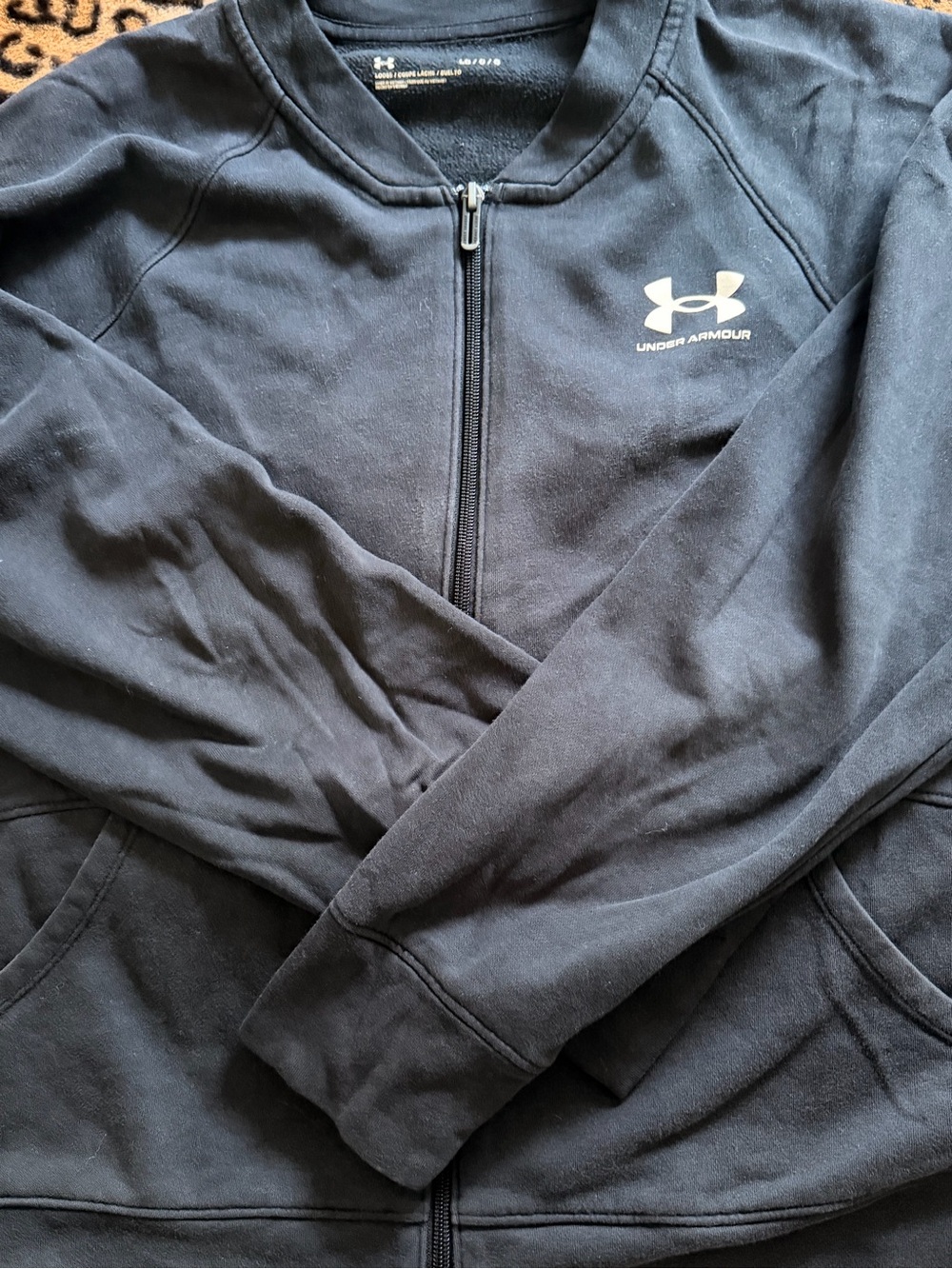Under Armour Woman’s Black Zip-Up Sweater Jacket